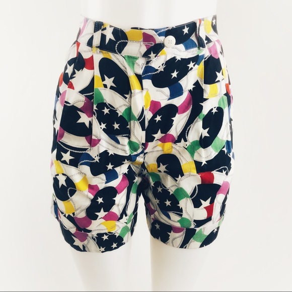 Escada colorful high waisted shorts - Picture 7 of 8